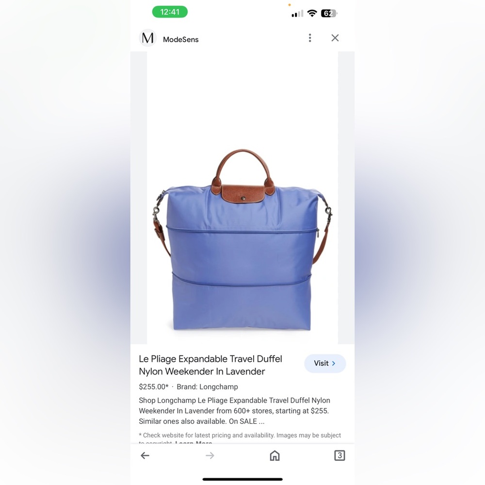 Longchamp Travel Duffle